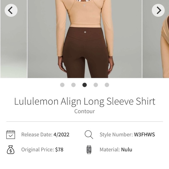 🍋Lululemon Align Long Sleeve Top - Picture 2 of 4